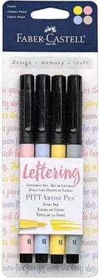 Lettering Set 4 Ct. Pens- Pastels-Kidding Around NYC