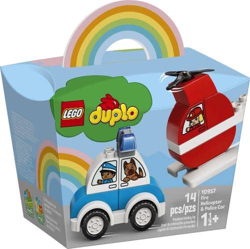 LEGO 10957: DUPLO: Fire Helicopter & Police Car (14 Pieces)