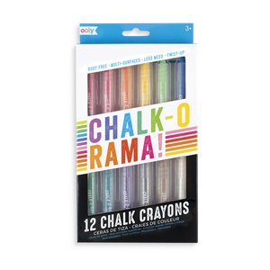 Chalk-O-Rama Chalk Crayons - Set Of 12 Arts & Crafts