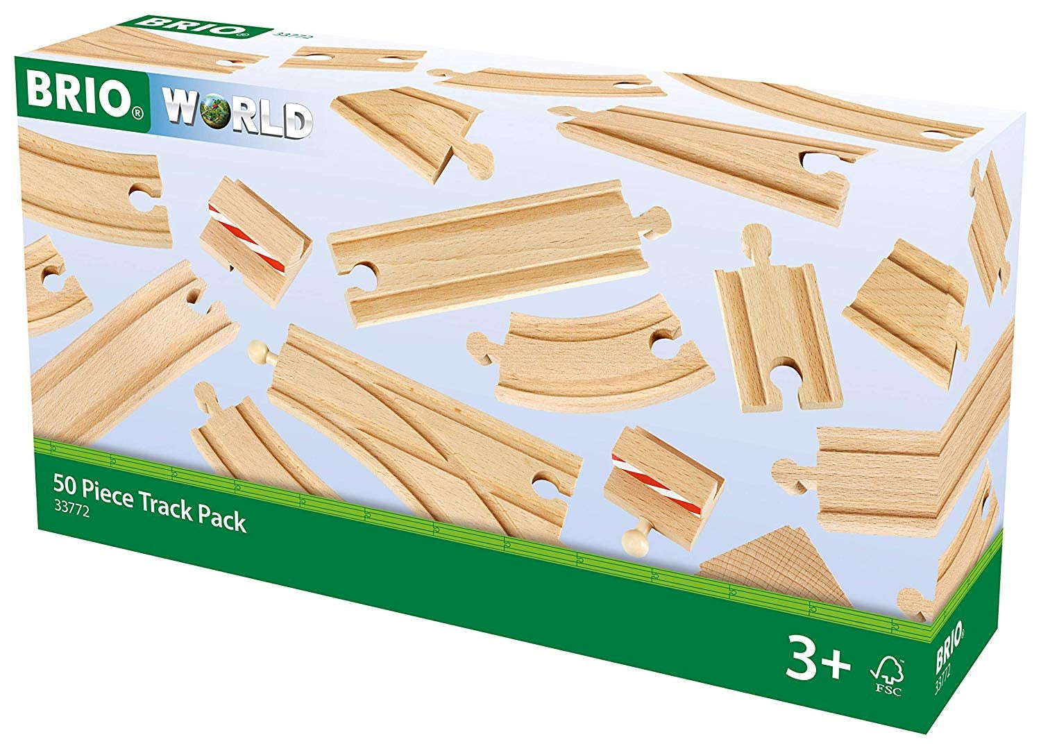 BRIO 33772 50 PIECE TRACK PACK