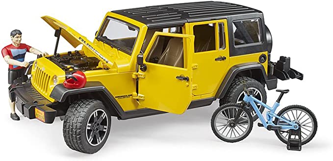 JEEP WRANGLER RUBICON W/ MOUNTAIN BIKE & FIGURE