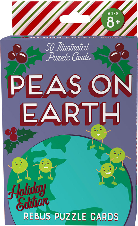Silent Knight Peas on Earth Holiday Edition Rebus Puzzle Cards