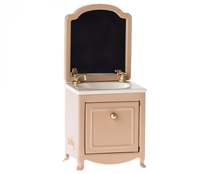 SINK DRESSER W MIRROR DARK POWDER