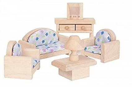 Living Room-Classic Dollhouse Furniture-Kidding Around NYC