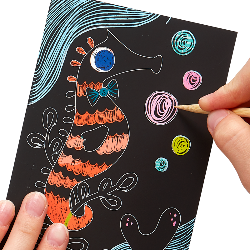 Scratch & Scribble Friendly Fish Arts Crafts