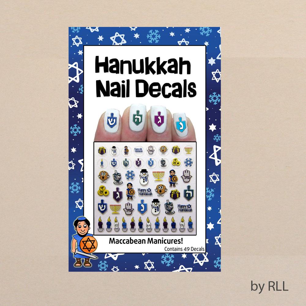 Hanukkah Nail Decals Seasonal