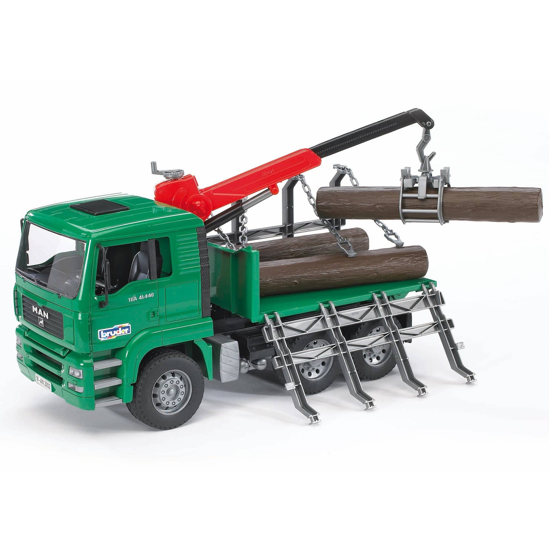 Bruder 02769 MAN Timber Truck With Loading Crane-Kidding Around NYC