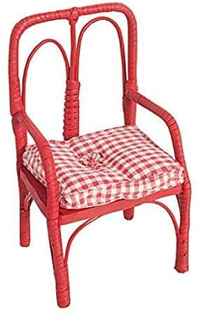 Maileg Red Rattan Chair-Kidding Around NYC