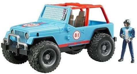 Bruder 02541 Jeep Cross Country Racer Blue With Driver-Kidding Around NYC