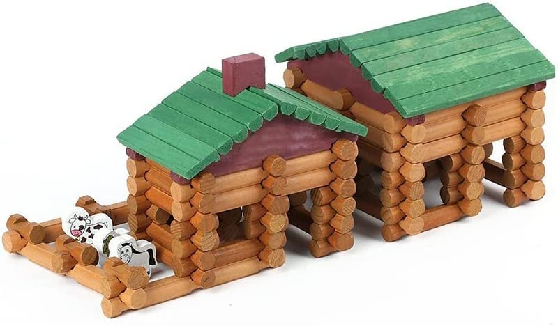 170 PC BUILDERS WOOD LOGS SET