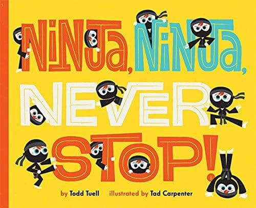 Ninja Ninja Never Stop (Hardcover)-Kidding Around NYC