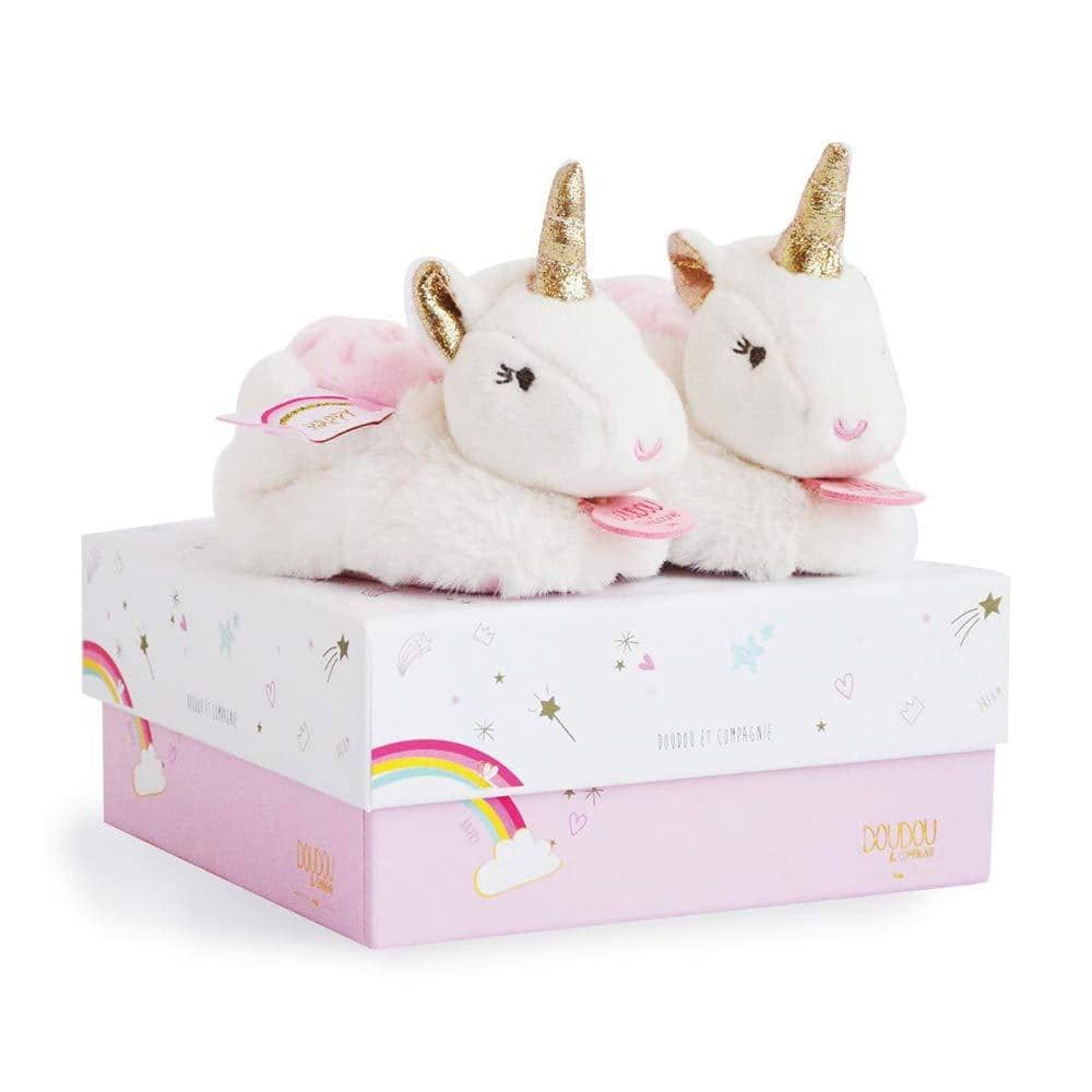 Dou Dou Et Compagnie Unicorn - Booties With Rattle - 6-12 Months-Kidding Around NYC