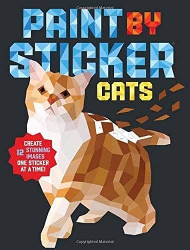 Cats Paint By Sticker Book (Paperback)-Kidding Around NYC