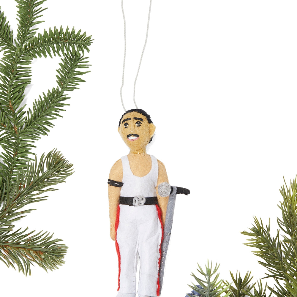 Freddie Mercury Felt Ornament