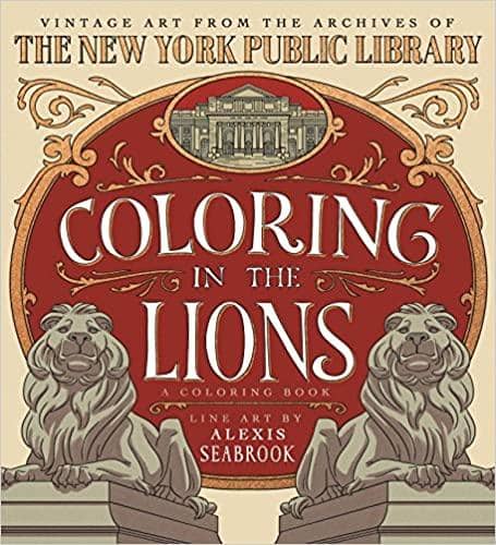 Coloring In The Lions-Kidding Around NYC