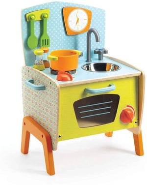 Djeco Gabys Cooker Wooden Role Play Set, Multicolor-Kidding Around NYC