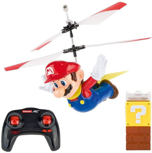 Carrera Rc - Officially Licensed Flying Cape Super Mario 2.4Ghz 2-Channel Rechargeable Remote Control Helicopter Drone Toy With Easy To Fly Gyro System-Kidding Around NYC