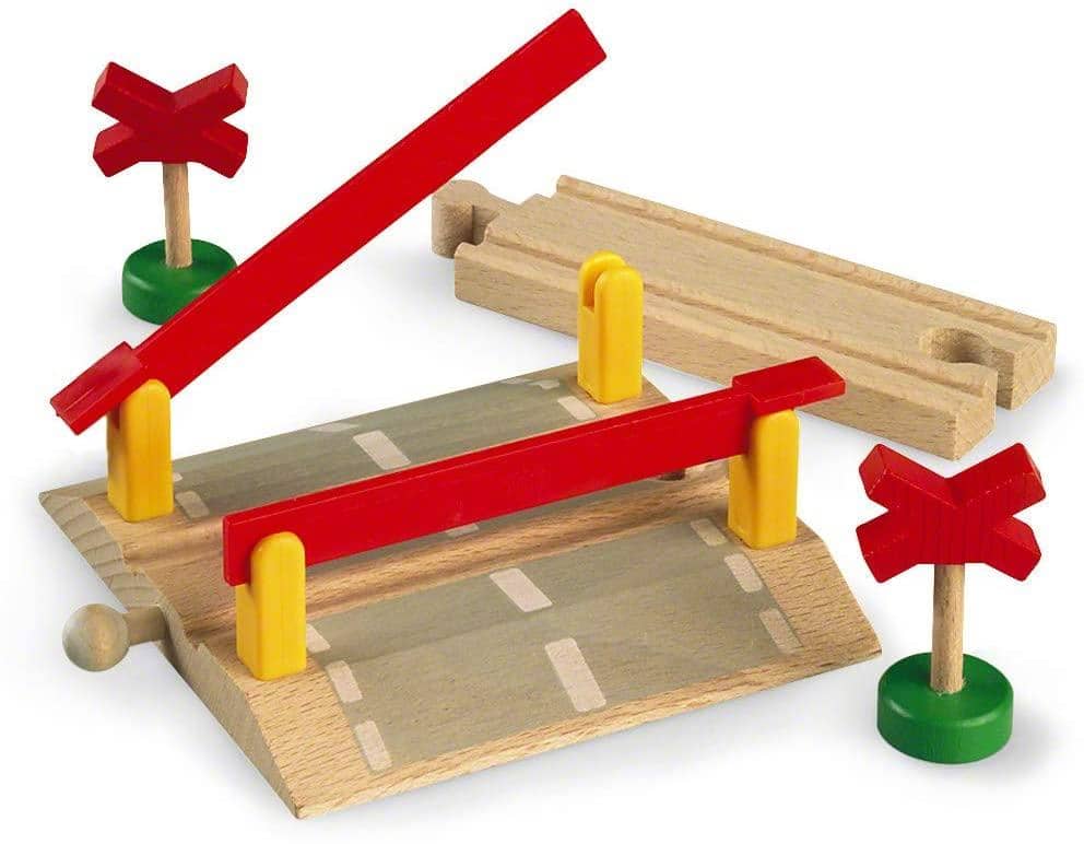 Brio World - 33388 Railway Crossing | 4 Piece Toy Train Accessory For Kids Ages 3 And Up-Kidding Around NYC