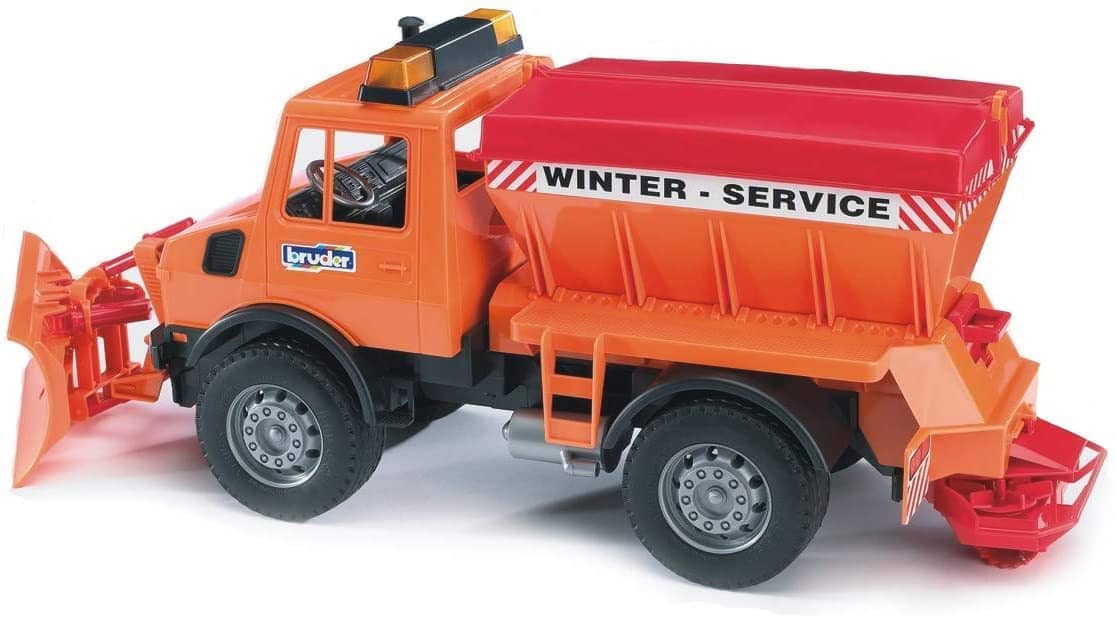 Bruder 02572 MB Unimog Winter Service Snow Plow-Kidding Around NYC