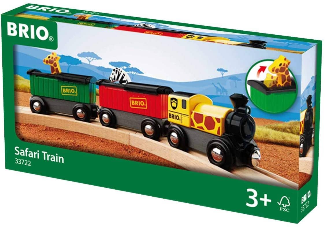 Brio World - 33722 Safari Train | 3 Piece Toy Train Accessory For Kids Age 3 And Up-Kidding Around NYC