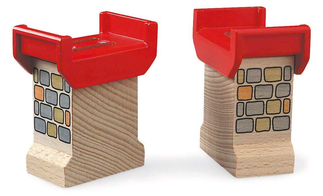 Brio World 33254 - Super Supports - 2 Piece Wooden Railway Set Train Accessory For Kids Ages 3 And Up-Kidding Around NYC