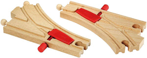Brio World - 33344 Mechanical Switches | 2 Piece Wooden Train Tracks For Kids Ages 3 And Up-Kidding Around NYC