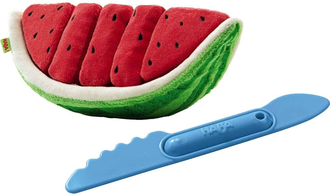 Biofino Watermelon Washable Plush Play Food With 5 Velcro Slices-Kidding Around NYC