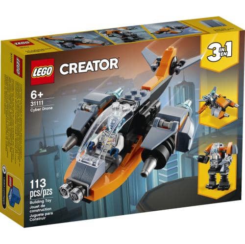 LEGO 31111: Creator: 3-in-1 Cyber Drone (113 Pieces)