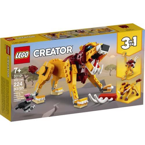 LEGO 31112: Creator: 3-in-1 Wild Lion (224 Pieces)