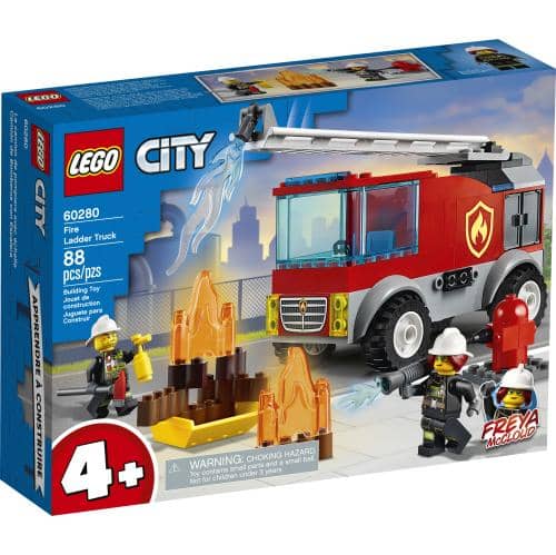 LEGO 60280: City: Fire Ladder Truck Ages 4+ (88 Pieces)