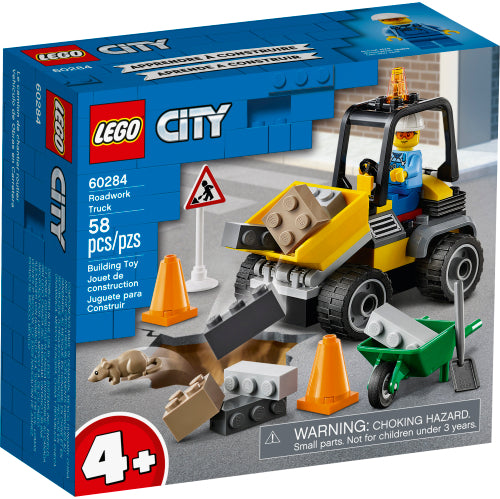 LEGO 60284 Roadwork Truck (58 Pieces)