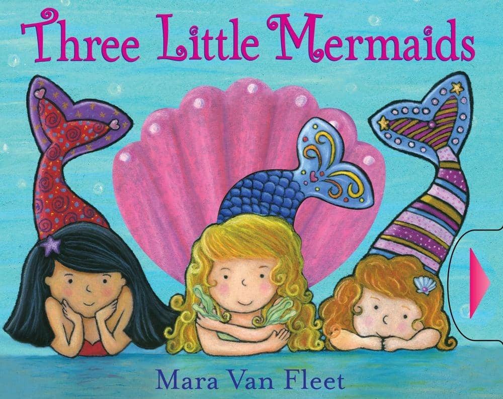 Three Little Mermaids (Board Book)-Kidding Around NYC