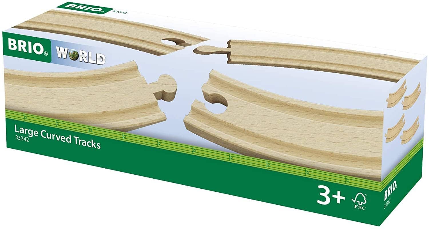 Brio World Large Curved Tracks 4 Pc-Kidding Around NYC