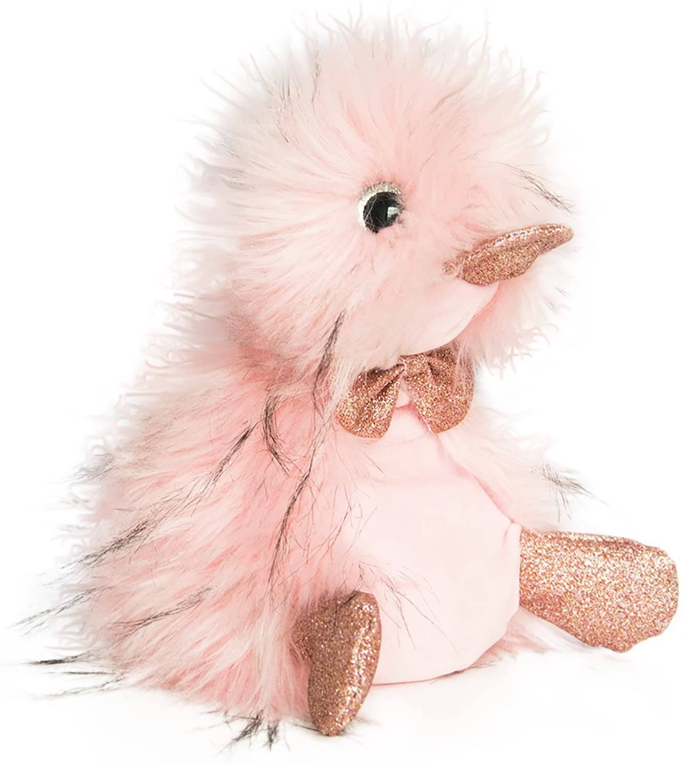 Doudou Et Compagnie Stuffed Animal Plush Duck-Ziggy Rose 8.7 Inches-Kidding Around NYC