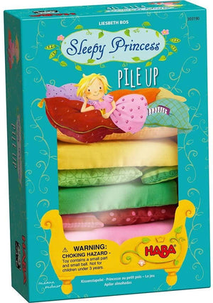 Sleepy Princess Pile Up - 2 Enchanting Stacking Games (Cooperative And Competitive Variation) For 2-4 Bed Builders Ages 3 And Up-Kidding Around NYC