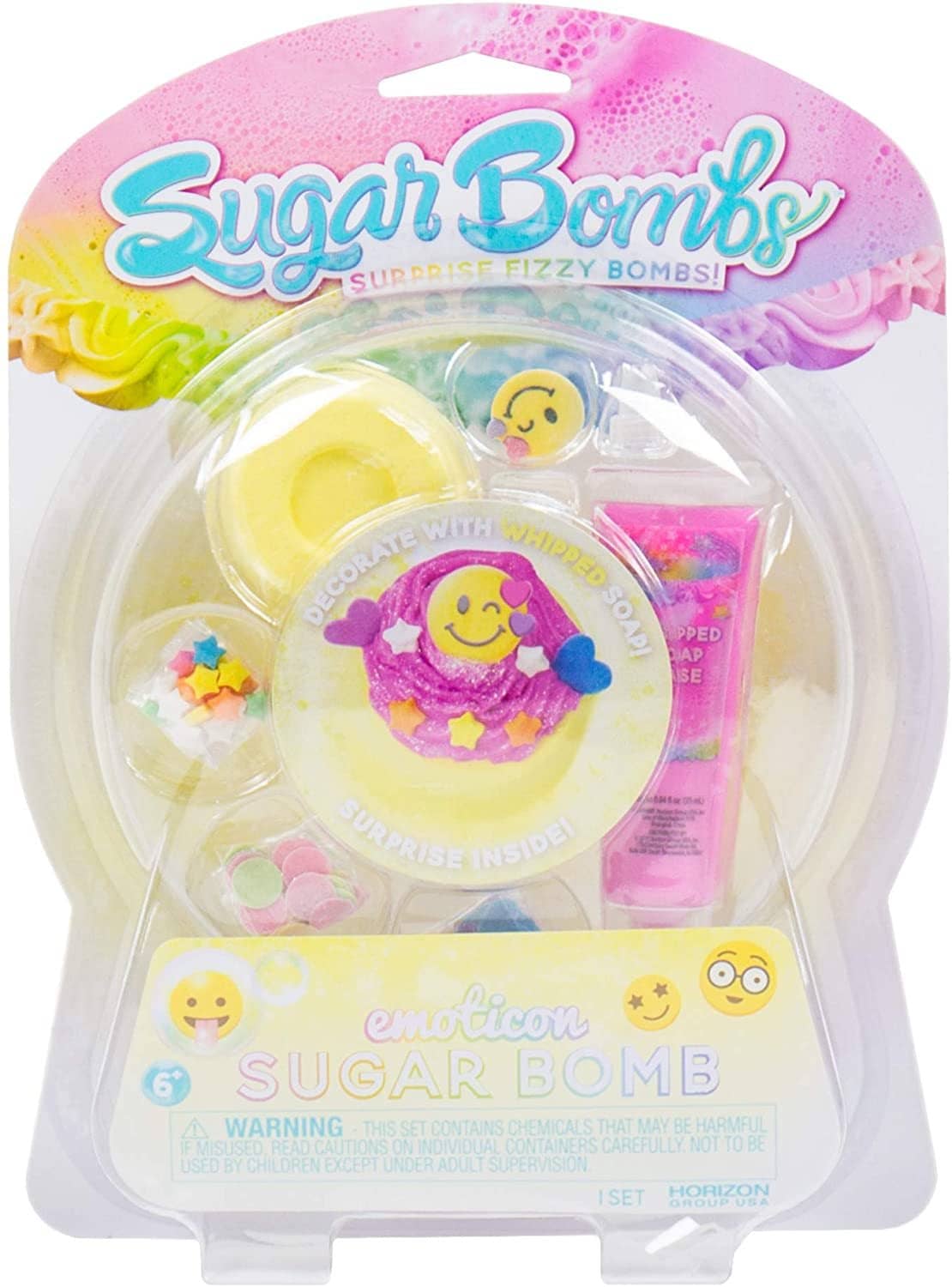 Emoticon Sugar Bath Bomb-Kidding Around NYC