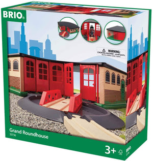 Brio World - 33736 Grand Roundhouse | 2 Piece Toy Train Accessory For Kids Age 3 And Up-Kidding Around NYC