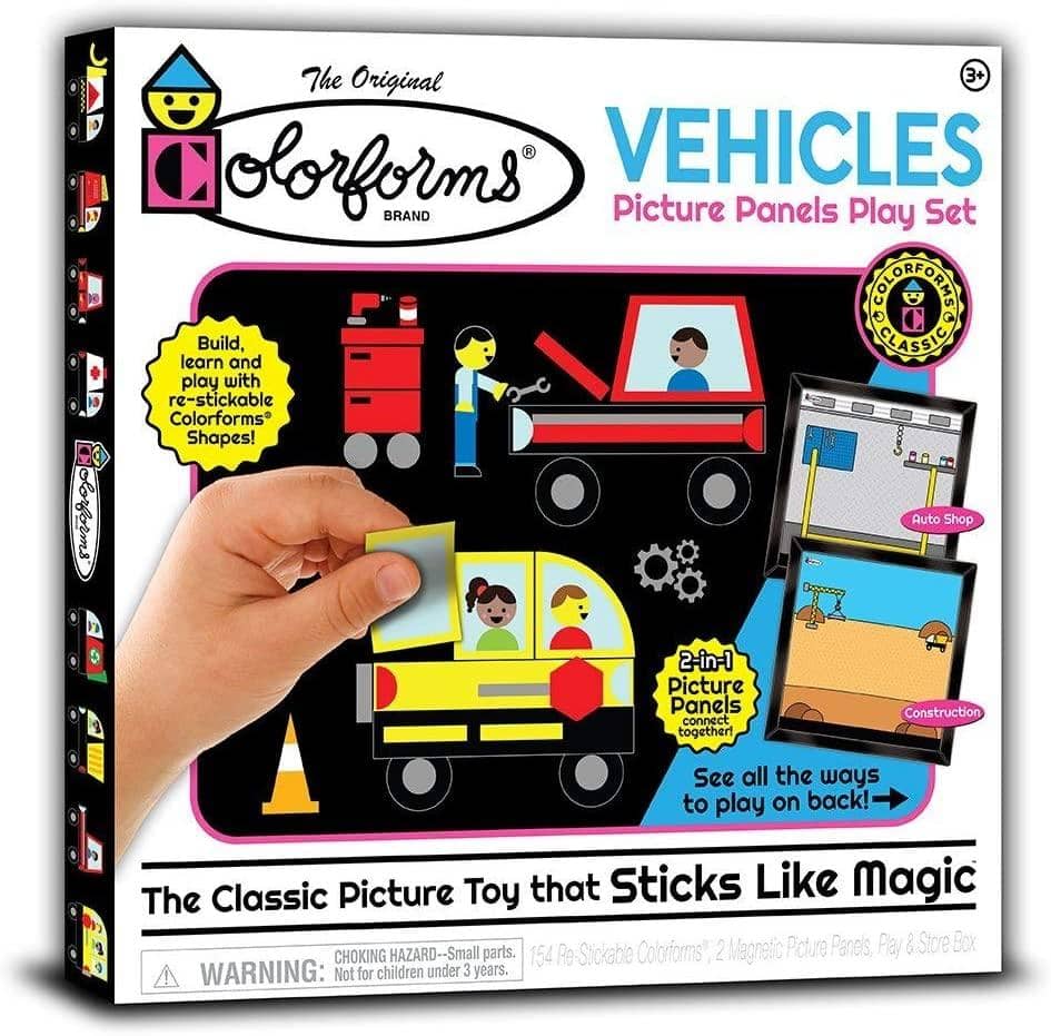 Colorforms Vehicles Picture Panels Play Set-Kidding Around NYC
