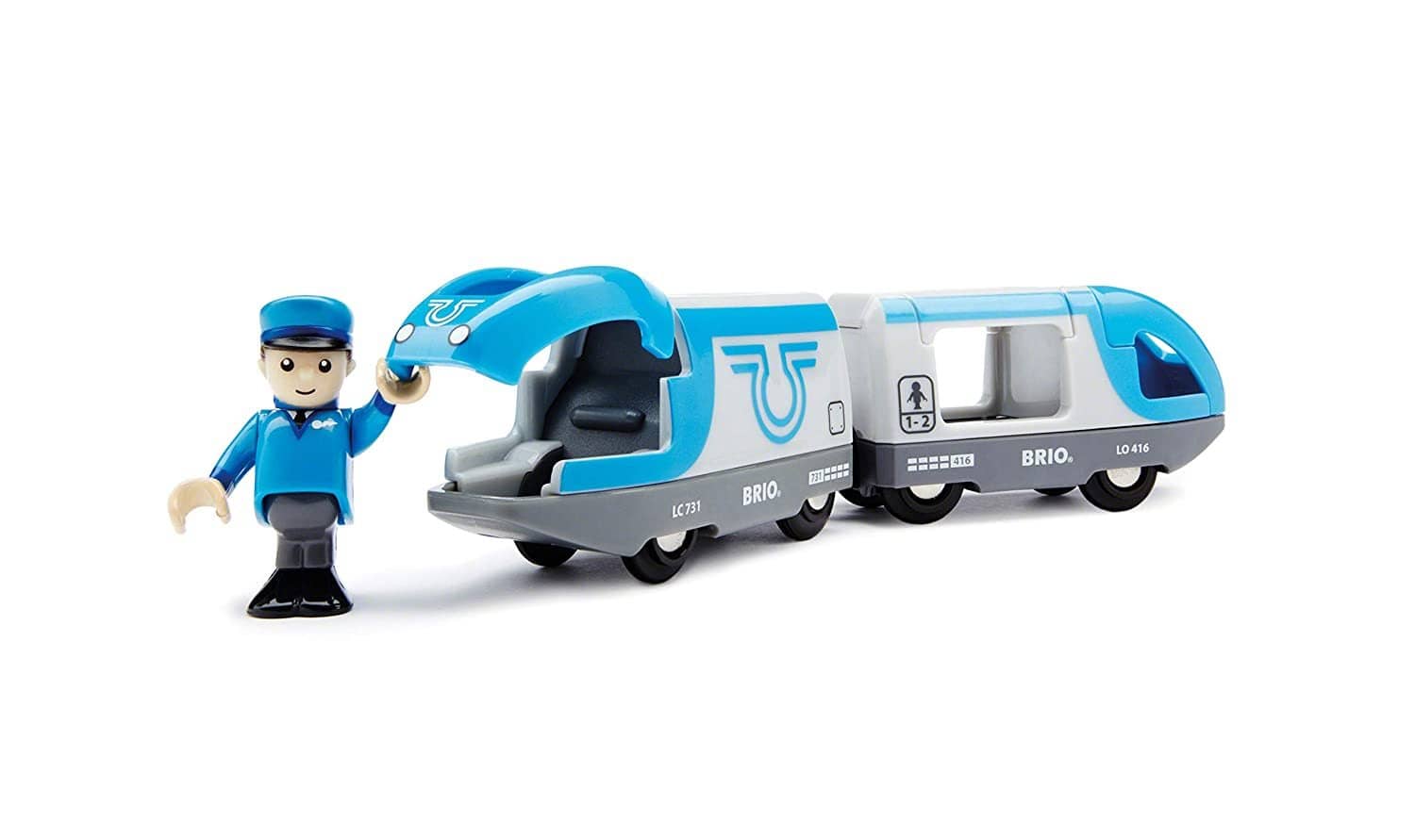 Brio World - 33506 Travel Battery Train | 3 Piece Train Toy For Kids Ages 3 And Up-Kidding Around NYC