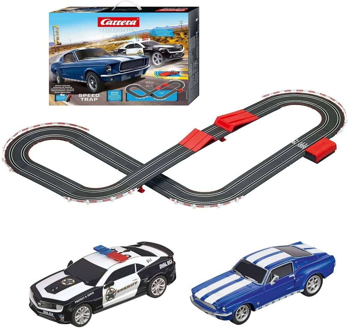 Carrera 63504 Speed Trap Battery Operated 1:43 Scale Slot Car Racing Track-Kidding Around NYC