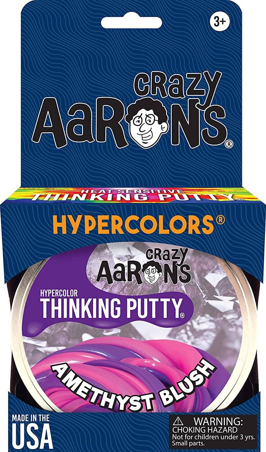 Hypercolor: Amethyst Blush Crazy Aarons Thinking Putty-Kidding Around NYC