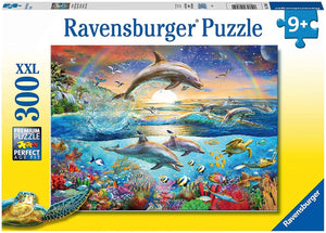 Ravensburger 12895: Dolphin Paradise (300 Xxl Piece Jigsaw Puzzle)-Kidding Around NYC
