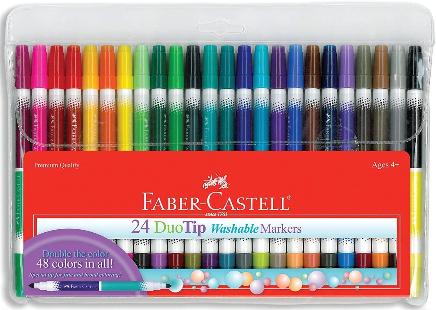 24 Duo Tip Washable Marker Cs/12-Kidding Around NYC