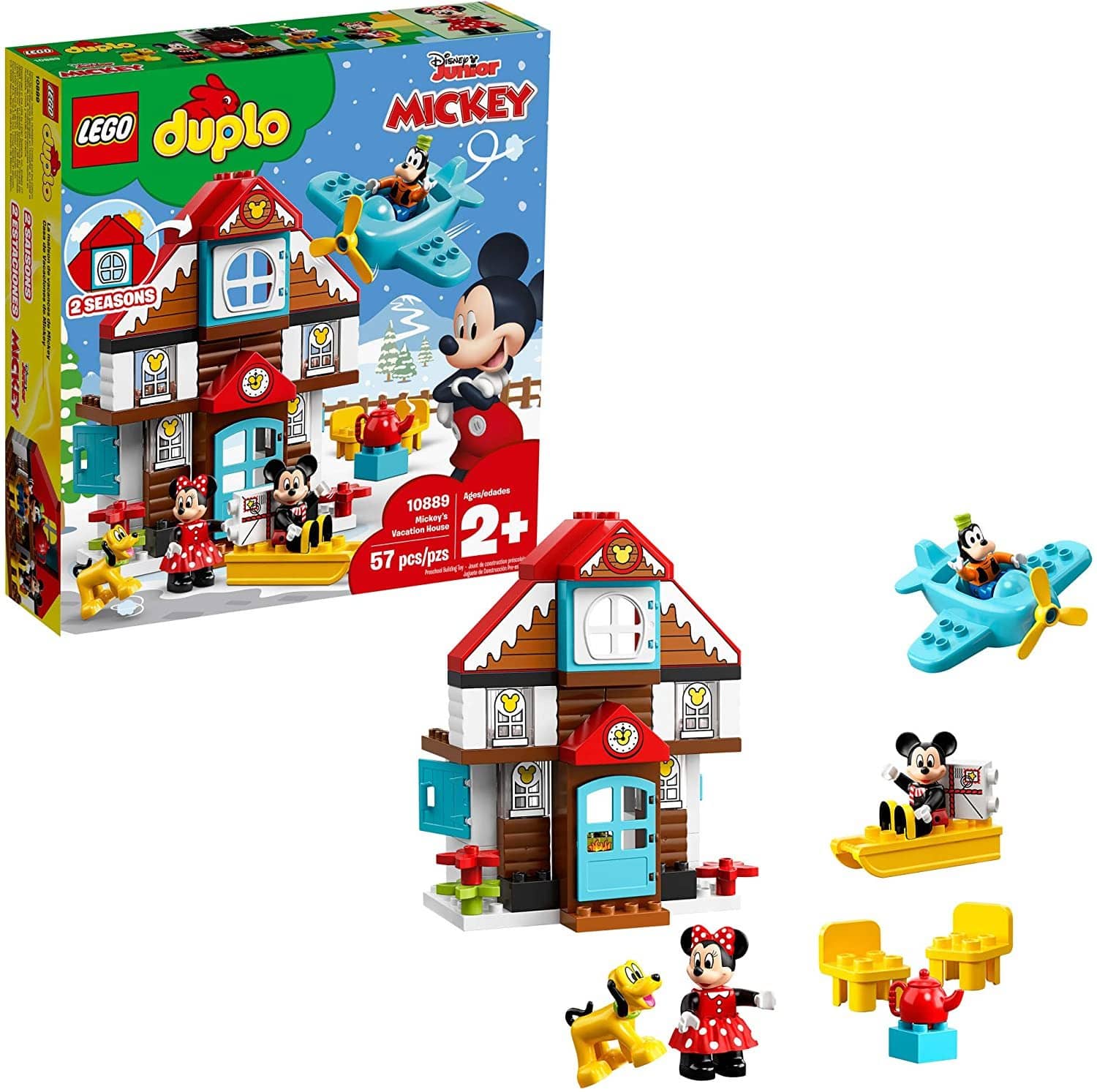 LEGO 10889: DUPLO: Disney: Mickeys Vacation House (57 Pieces)-Kidding Around NYC