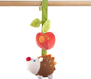Dangling Figure Hedgehog With Rattling And Crinkle Noises - Machine Washable Attaches To Crib-Kidding Around NYC