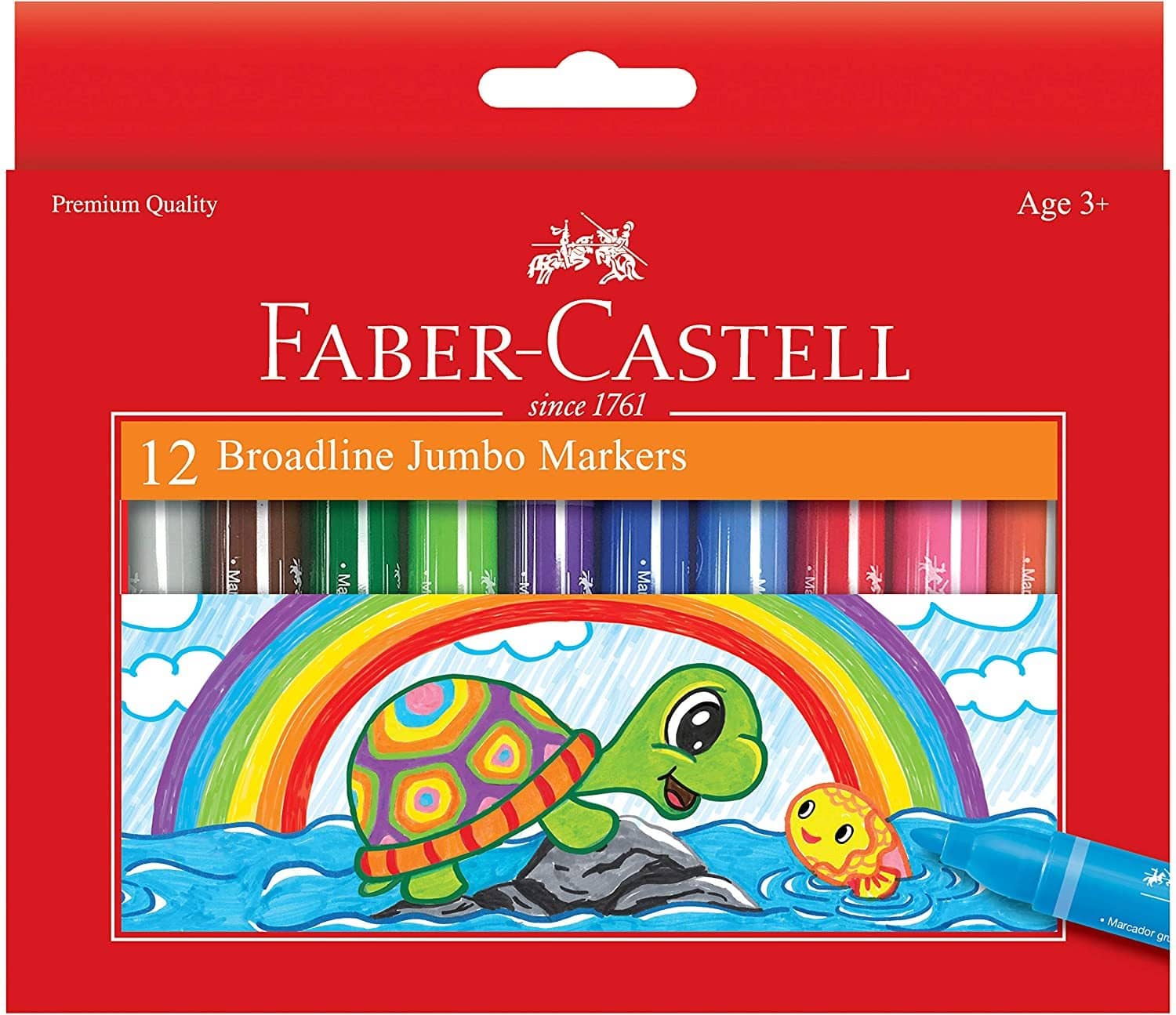 12 Ct Washable Jumbo Broadline Markers-Kidding Around NYC