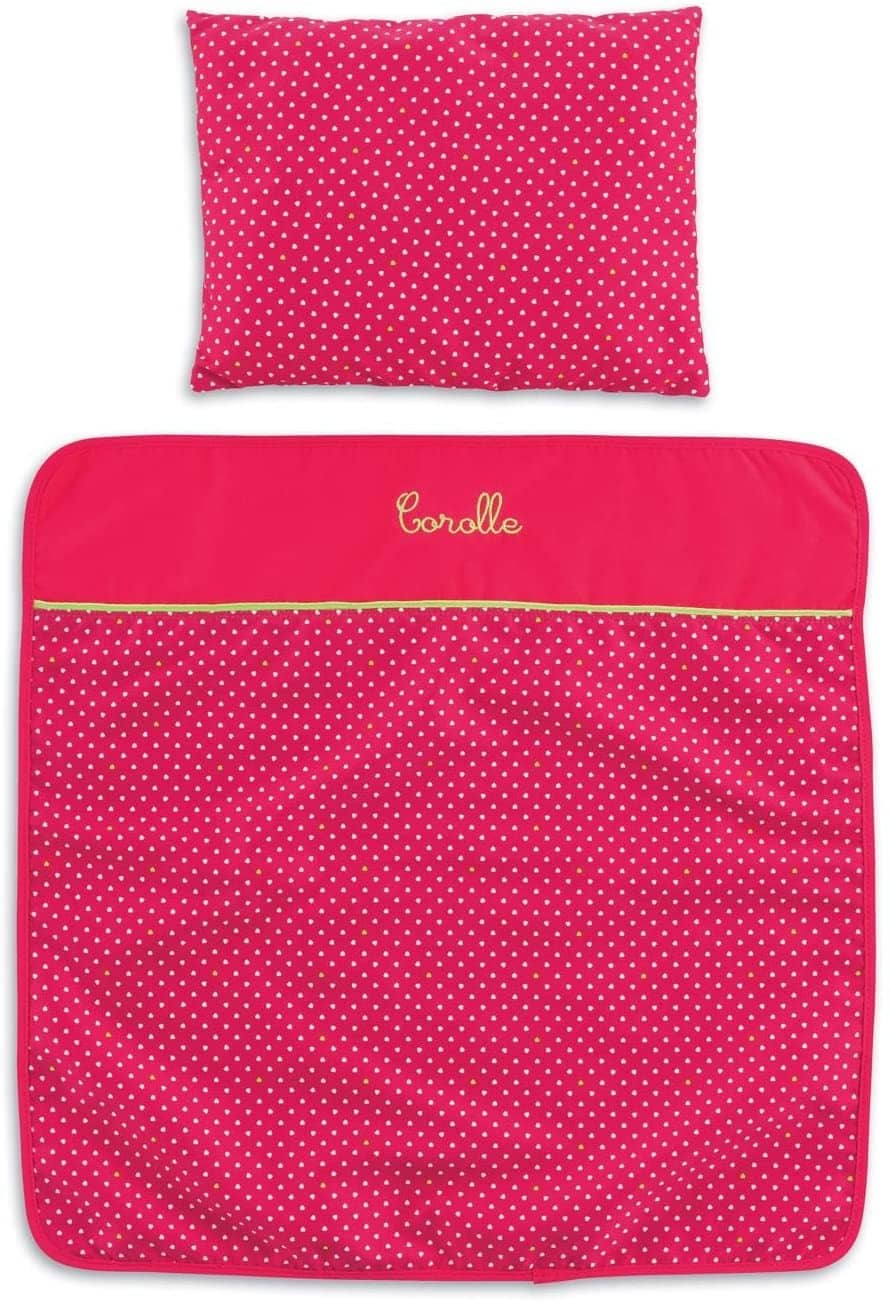 Corolle Mon Classique Cherry Blanket And Pillow Set-Kidding Around NYC