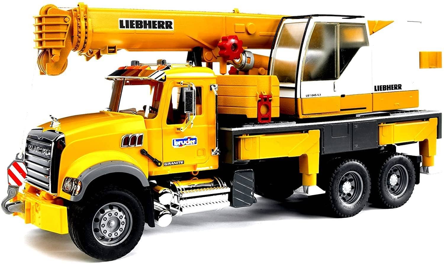Bruder 02818 MACK Granite Liebherr Crane Truck-Kidding Around NYC