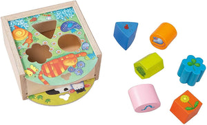Animals Sorting Box - Wooden Shape Sorter And Matching Toy For Ages 1 And Up (Made In Germany)-Kidding Around NYC