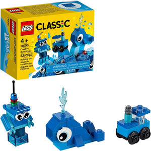 LEGO 11006: Classic: Creative Blue Bricks (52 Pieces)-Kidding Around NYC